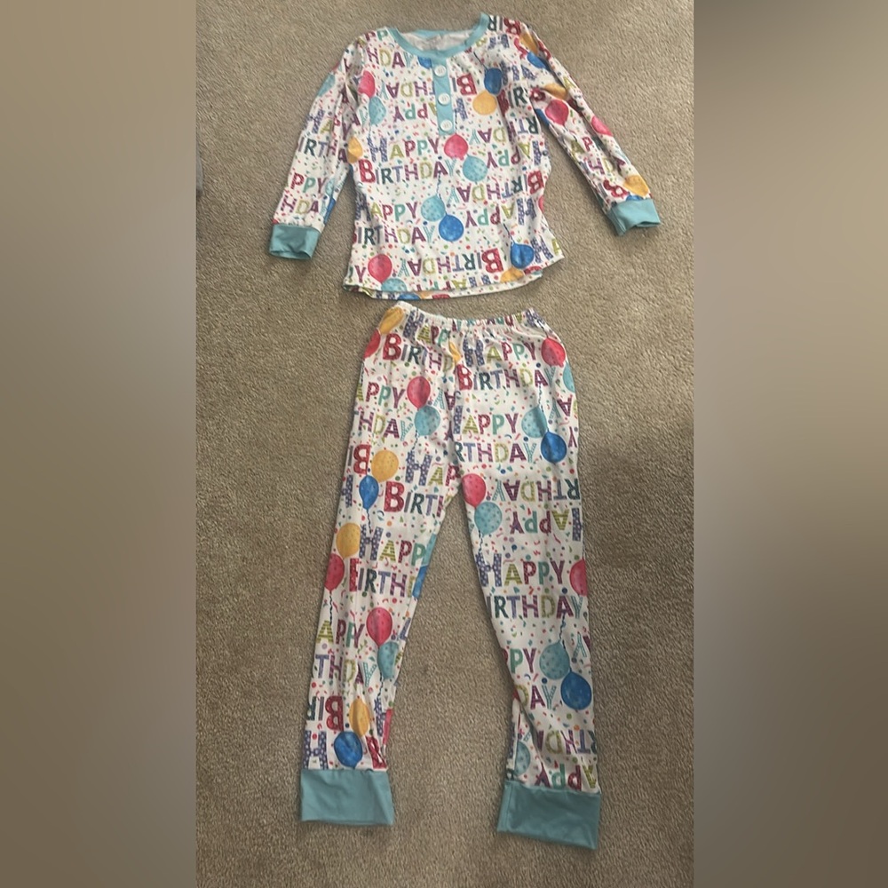 Colorful Birthday Kids Pajamas